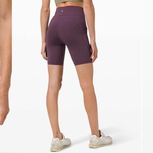 Lululemon Invigorate High Rise Short 8" Grape Thistle  4 Gently Worn